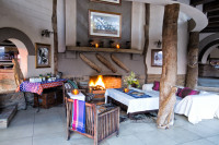 Story-telling by the fire-place