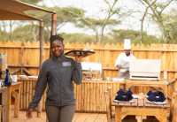 Getting ready for breakfast in the bush 